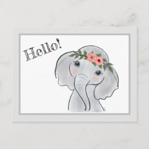 Postal Elefante Cute