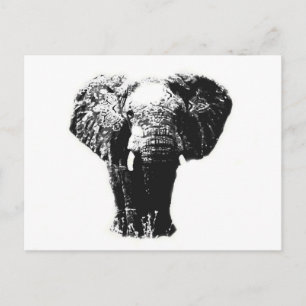 Postal Elefante de arte pop