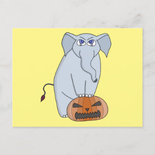 Postal Elefante de calabaza