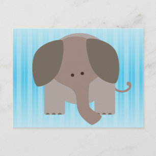 Postal Elefante de Cute Brown