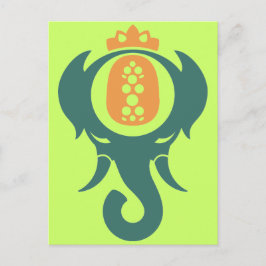 Postal Elefante de la piña