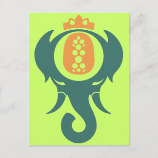 Postal Elefante de la piña