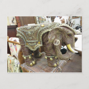 Postal Elefante decorativo