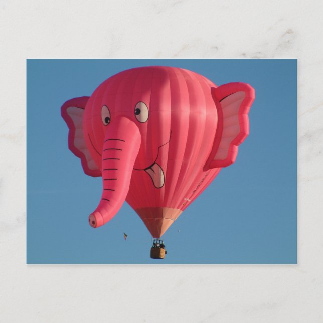 Postal Elefante del globo (Anverso)