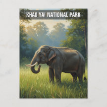 Elefante en el Parque Nacional Khao Yai en Tailand