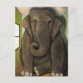 Postal Elefante En La Habitación