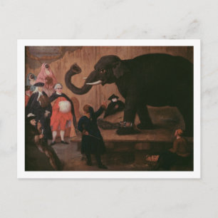 Postal Elefante en Venecia (aceite sobre lienzo)