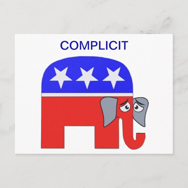 Postal Elefante GOP (Anverso)