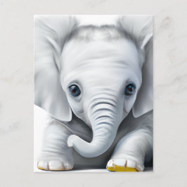 Postal Elefante Gray Baby Adorable