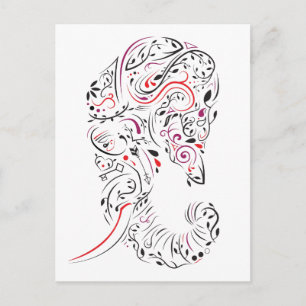 Postal elefante ornamental