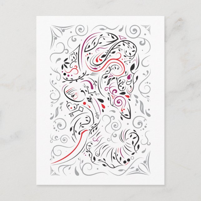Postal elefante ornamental (Anverso)