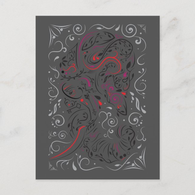 Postal elefante ornamental (Anverso)