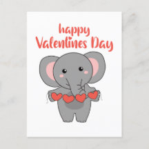 Elefante Para Animales El día de San Valentín Cuto
