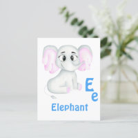 Elefante personaliza ABC: Letra E - Agrega tu nomb