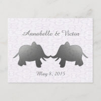 elefante plateado - blanco