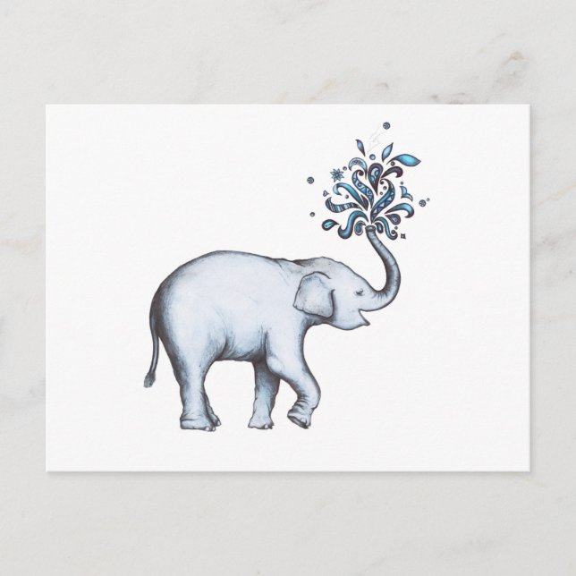 Postal Elefante (postal) (Anverso)
