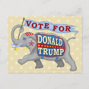 Postal Elefante republicano Donald Trump presidente 2024