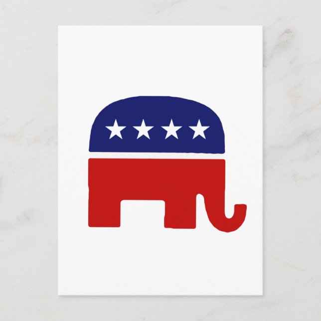 Postal Elefante Republicano / Elefante GOP (Anverso)