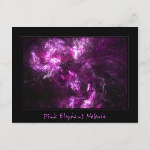 Postal Elefante rosa Nebulosa
