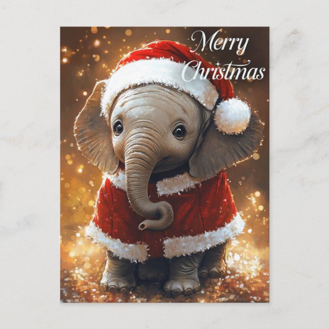 Postal Elefante Santa (Anverso)