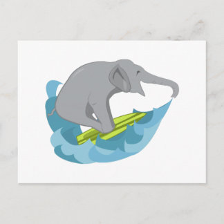 Postal Elefante Surfer