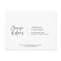 Elegancia casual, cambio de planes, pospuesto