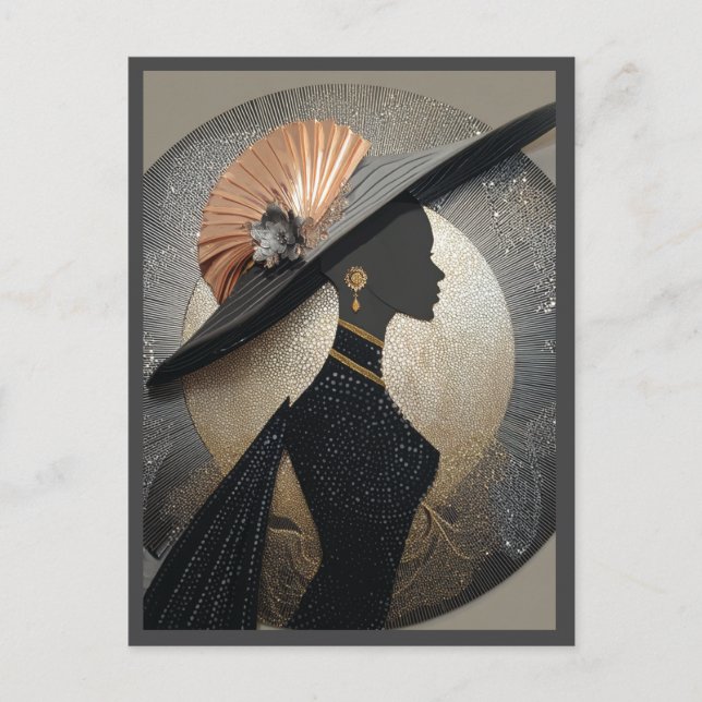 POSTAL ELEGANCIA CORONA #1 (Anverso)