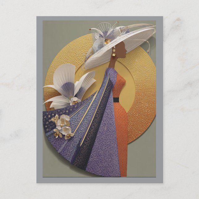 POSTAL ELEGANCIA CORONA #3 (Anverso)