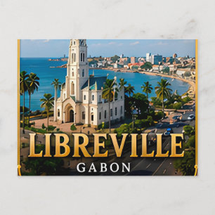 Postal Elegancia Costera de Libreville y Patrimonio Gabon