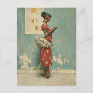 Postal Elegancia de Ballet Vintage