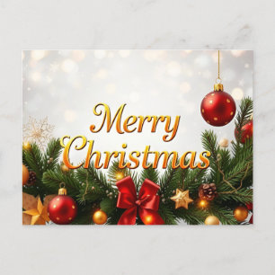 Postal Elegancia de Navidades: Una celebración festiva