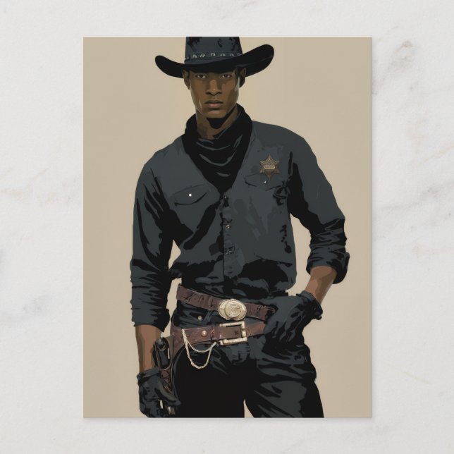POSTAL ELEGANCIA DE VAQUERO # 4 (Anverso)