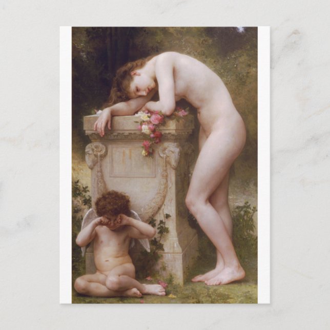 Postal Elegancia de William-Adolphe Bouguereau (Anverso)