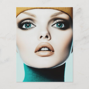 Postal Elegancia intemporal: emblemático retrato modelo d