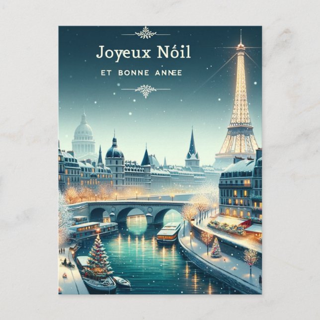 Postal Elegancia Invernal Parisina (Anverso)