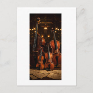 Postal Elegancia Orquestal: La Familia del Violín en el E
