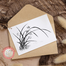 Postal Elegancia orquídea