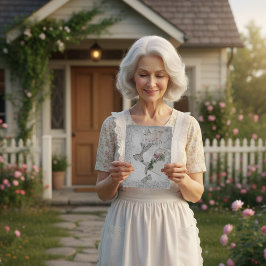 Postal Elegancia Vintage Romántica Plateada