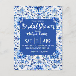 Postal Elegant Chinoiserie Bridal Shower Invitation