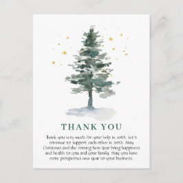 Postal Elegant Christmas Corporate Thank You