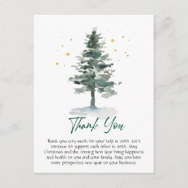 Postal Elegant Christmas Corporate Thank You