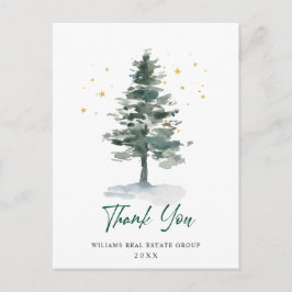 Postal Elegant Christmas Corporate Thank You