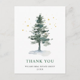 Postal Elegant Christmas Corporate Thank You