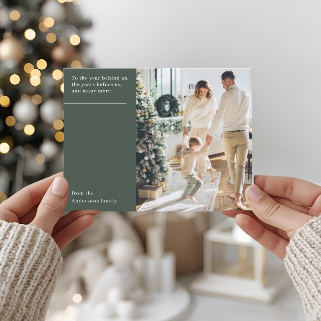 Postal Elegant Minimal New Year Photo (Subido por el creador)