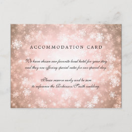 Postal Elegante Alojamiento Copper Winter Wonderland