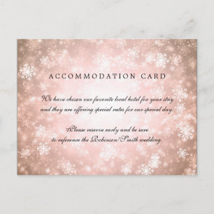 Postal Elegante Alojamiento Copper Winter Wonderland