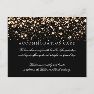 Postal Elegante Alojamiento Gold Midnight Glam