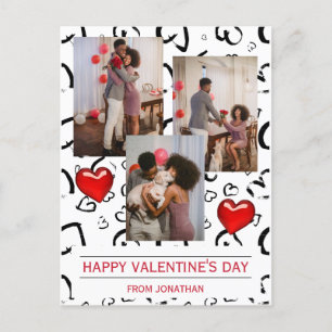 Postal Elegante Amor Romántico Día de San Valentín foto d