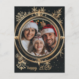 Postal Elegante Año Nuevo Feliz de Invierno