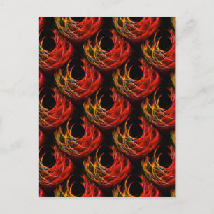 Postal Elegante Arte Abstracto Moderno Boho Patrón #503